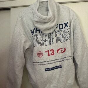 white fox hoodie